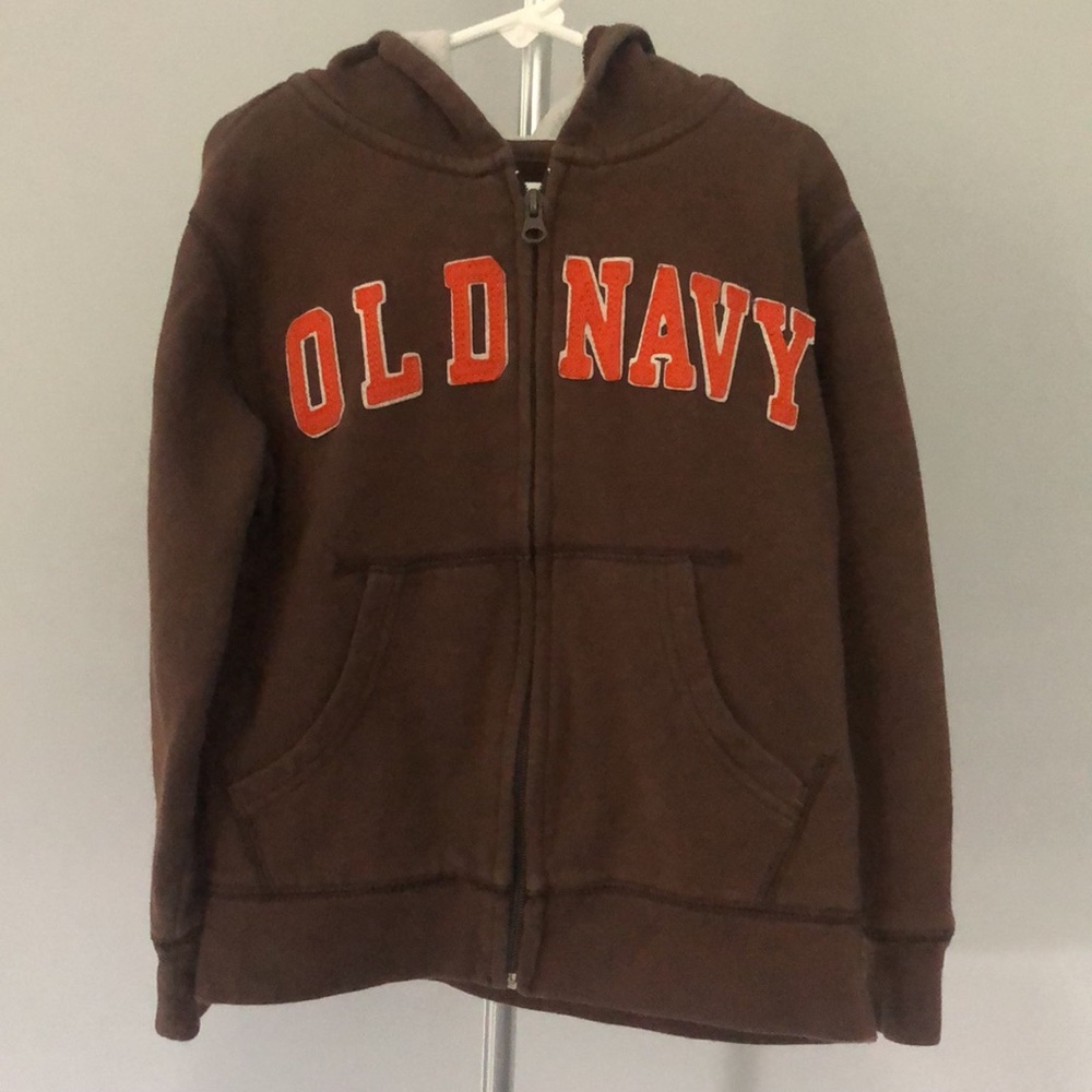 Old Navy Sz 5 X Small Zip Up Embroidered Hoodie